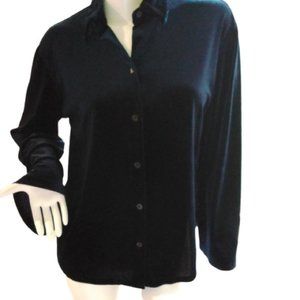 Gogosing Suede Navy Blue Top /Blouse